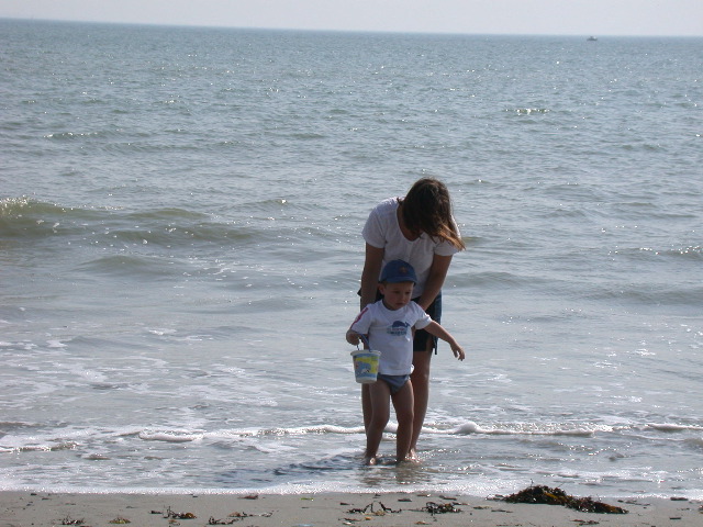 les pieds dans l'eau