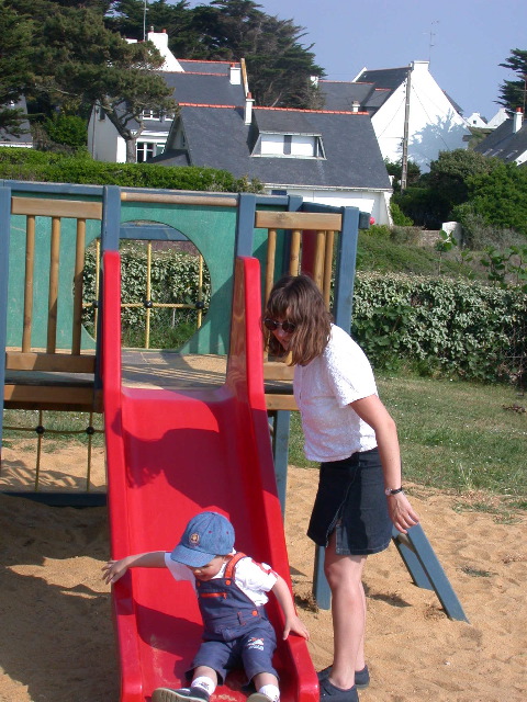 retour par le tobogan