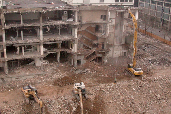 Chantier de d&eacute;molition