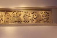 Eglise des rois mages, frise de la danse macabre