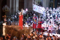 Jeanne d'Arc en flammes