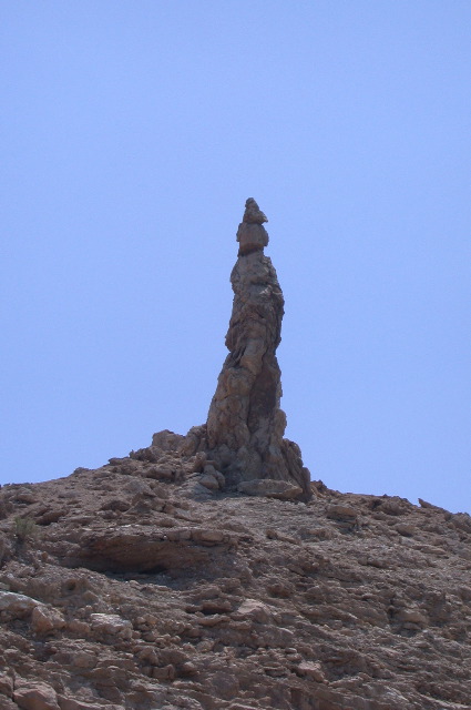 la femme de Loth transformée en statue de sel
