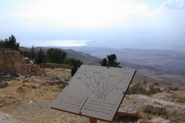 Mont Nébo/table d'orientation