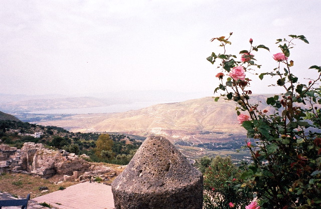 Umm Qeis (Gadara)/le lac de Tibériade