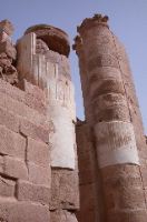 Pétra/grand temple/restes de stuc