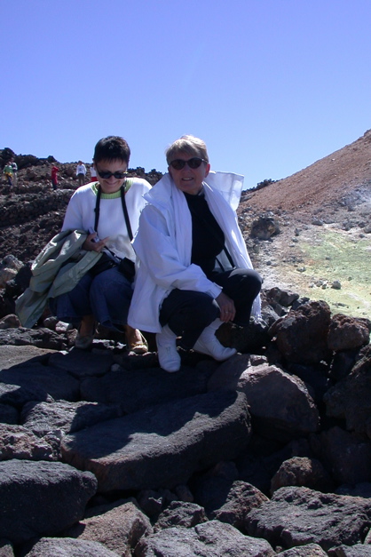 Le Teide en haut du t&eacute;l&eacute;ph&eacute;rique