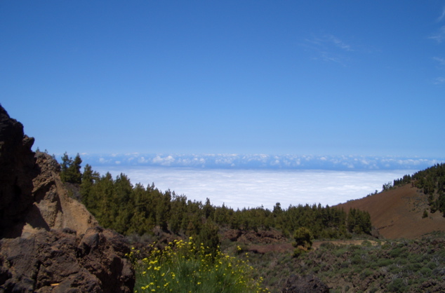 Mer de nuages de 1000 &agrave; 1300m
